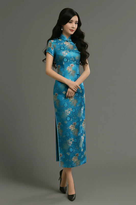 Light Blue Chinese Dress