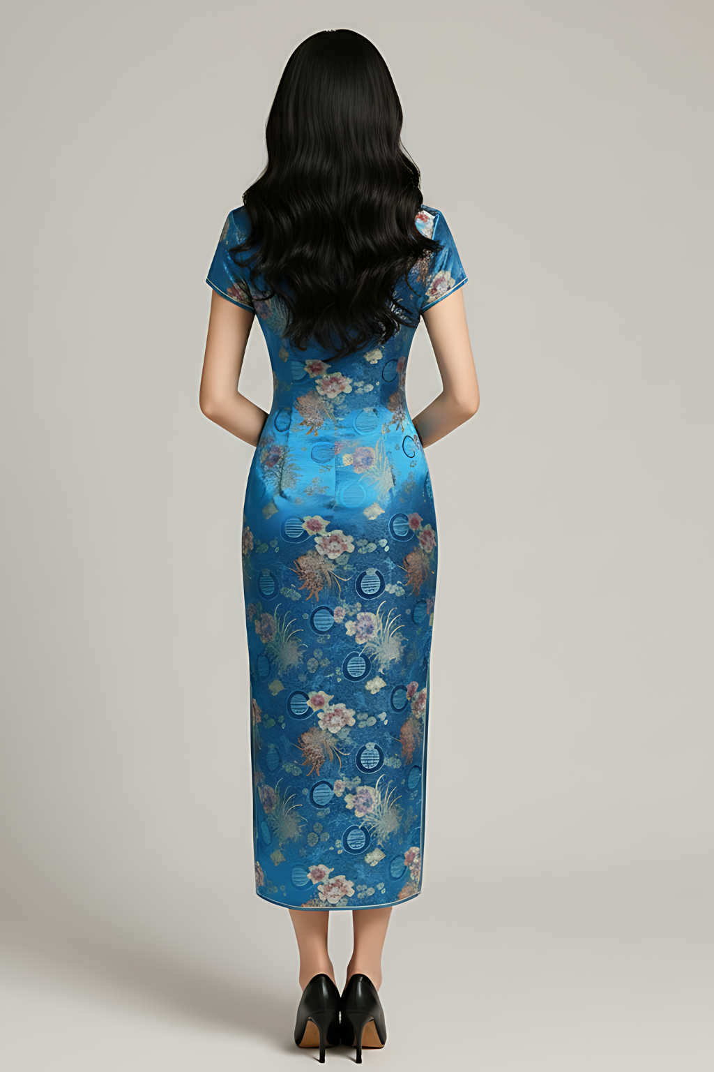 Light Blue Chinese Dress