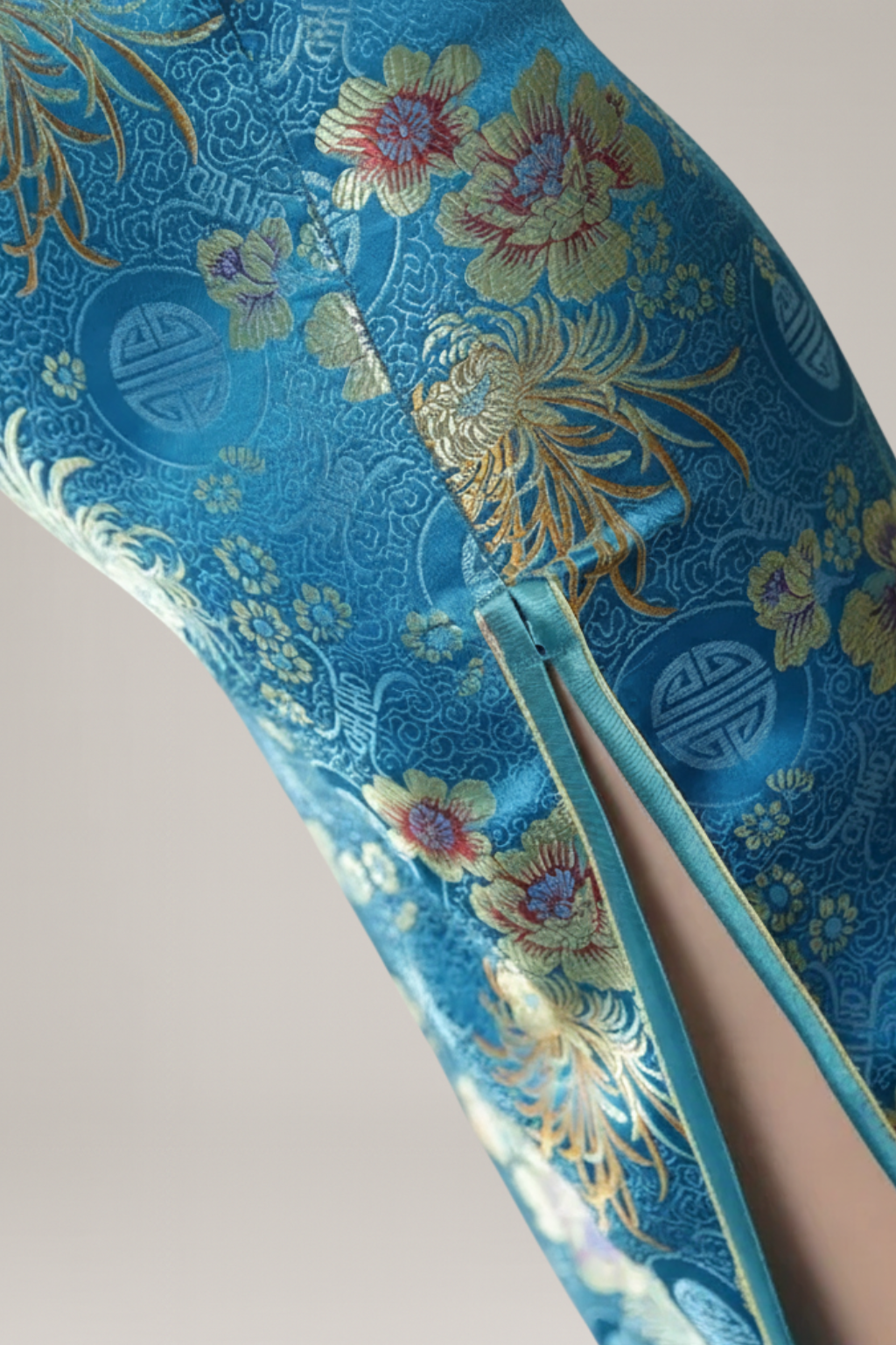 Light Blue Chinese Dress 5